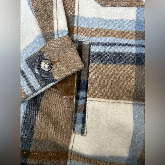 ZARA women’s wool blend oversized shacket size XL - Picture 10 of 13